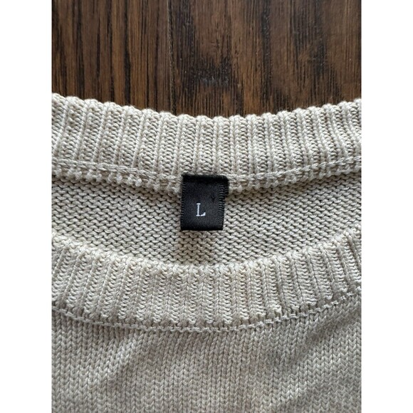 Sleeveless Striped Sweater Vest Knit Top Womens Size Large Preppy Coastal Casual - Picture 5 of 6